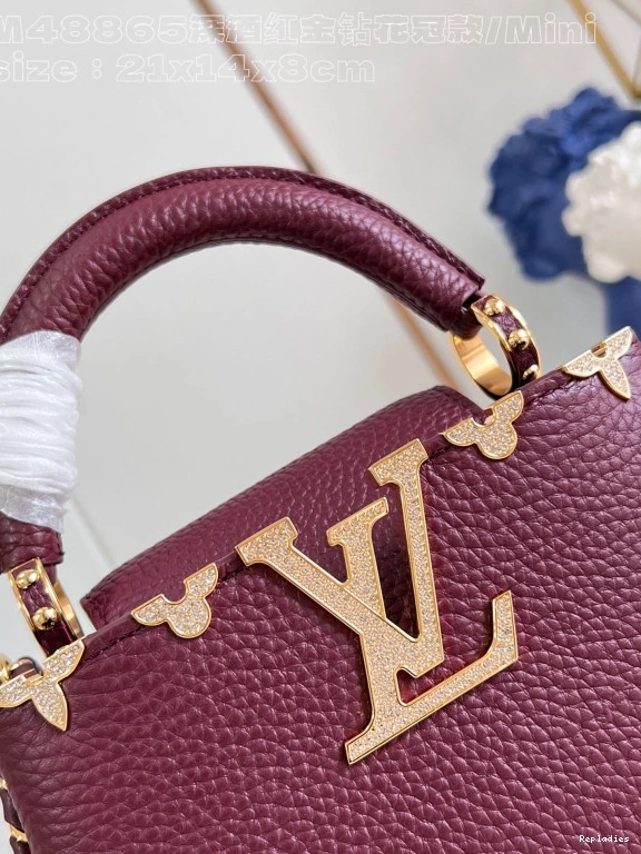 Cheap MINI-21*14*8CM VUITTON CAPUCINES LOUIS 0710